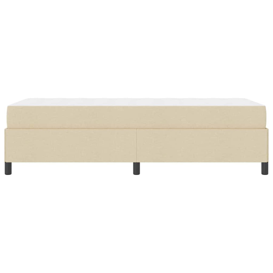 Boxspring bed Taupe, Zwart 90 x 190 cm Stof, Engineered Hout