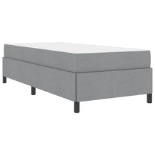 Boxspring bed Lichtgrijs, Zwart 90 x 200 cm