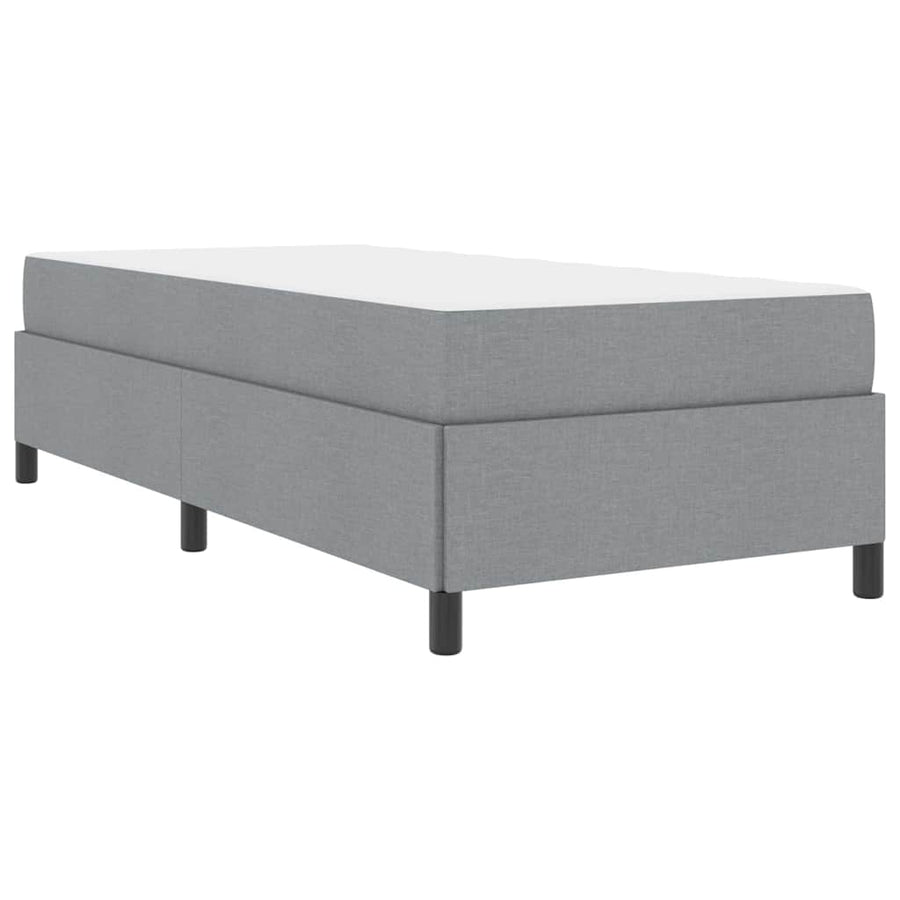 Boxspring bed Lichtgrijs, Zwart 90 x 200 cm