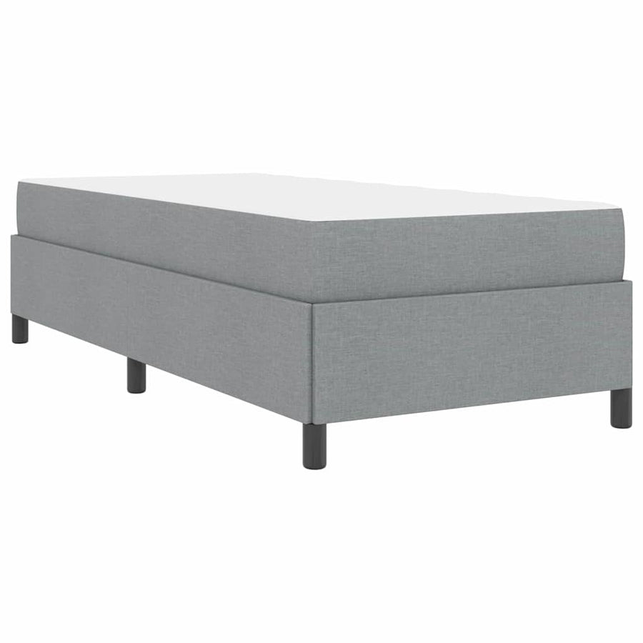 Boxspring bed Lichtgrijs, Zwart 90 x 200 cm
