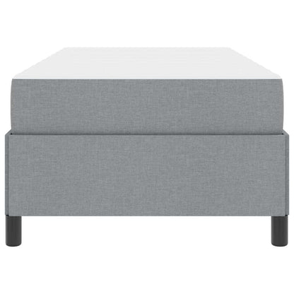 Boxspring bed Lichtgrijs, Zwart 90 x 200 cm