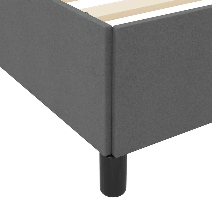 Boxspring bed Donkergrijs, Zwart 90 x 200 cm