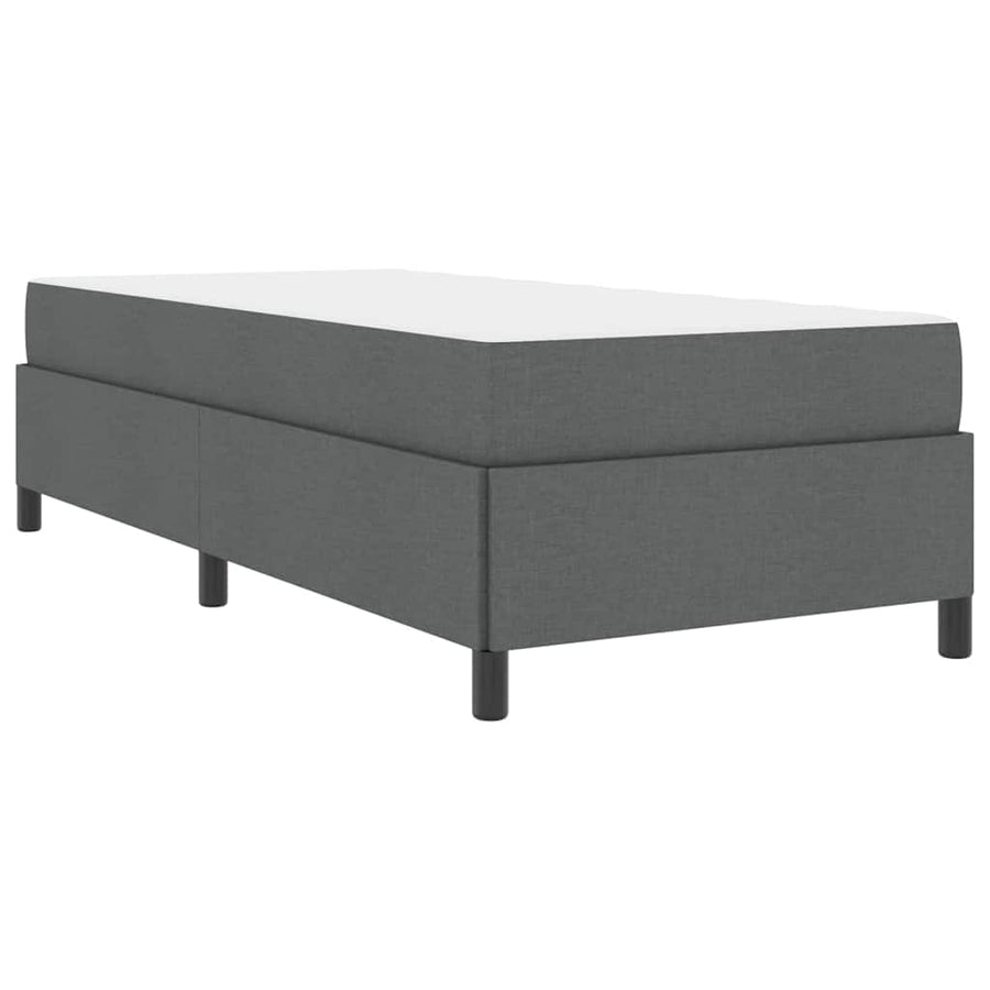 Boxspring bed Donkergrijs, Zwart 90 x 200 cm