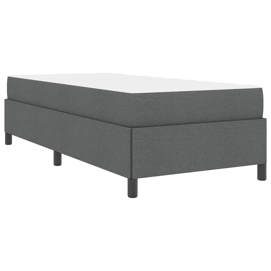 Boxspring bed Donkergrijs, Zwart 90 x 200 cm