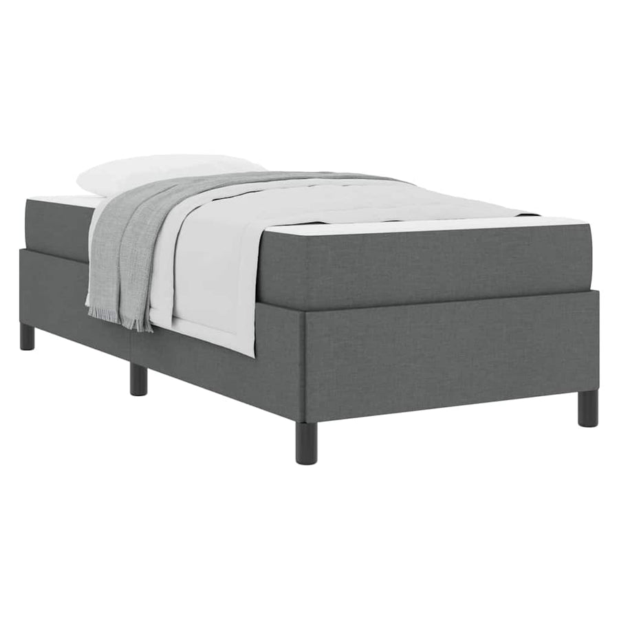 Boxspring bed Donkergrijs, Zwart 90 x 200 cm