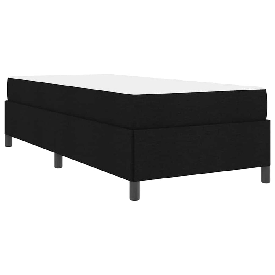 Boxspring bed Zwart, Zwart 90 x 200 cm Stof, Engineered Hout