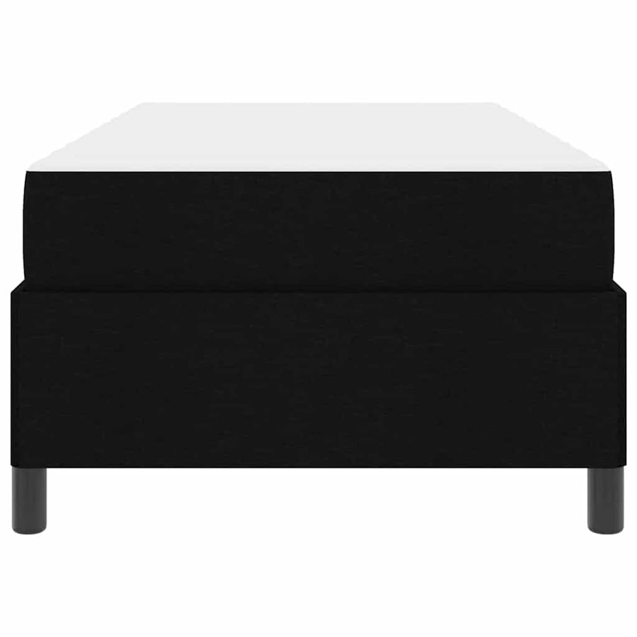Boxspring bed Zwart, Zwart 90 x 200 cm Stof, Engineered Hout