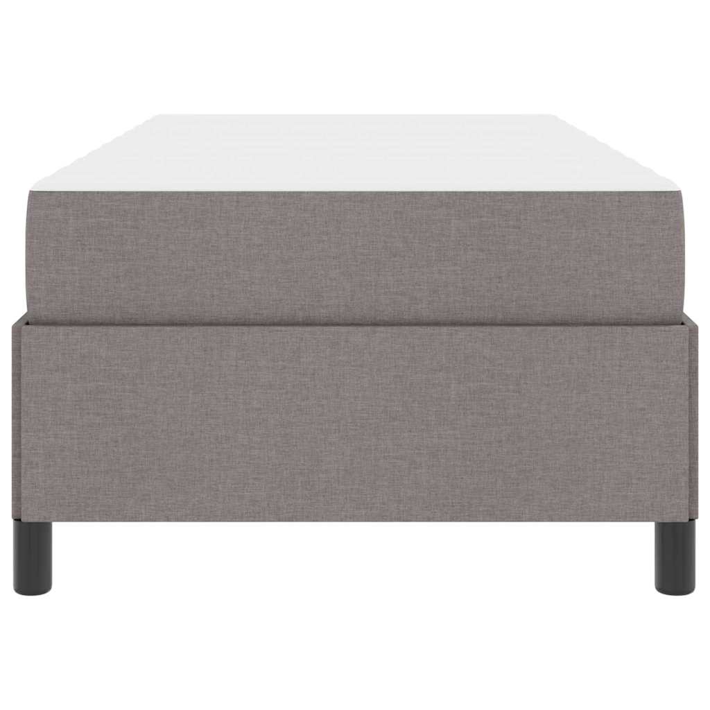 Boxspring bed Crème, Zwart 90 x 200 cm Stof, Engineered Hout