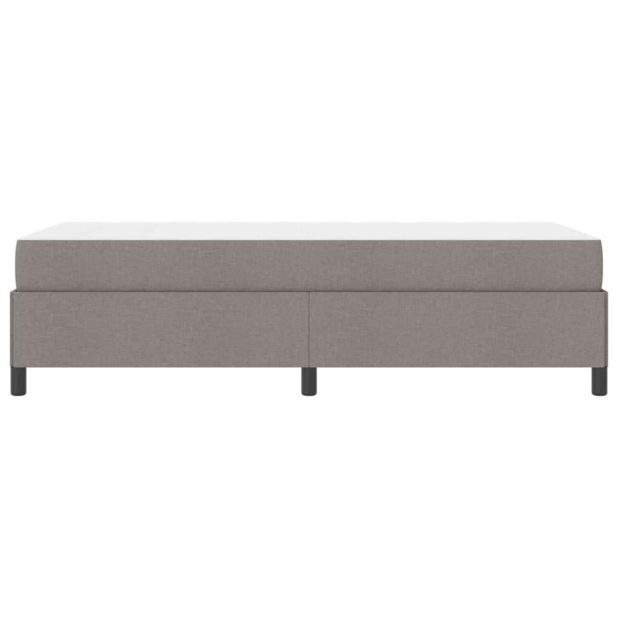 Boxspring bed Crème, Zwart 90 x 200 cm Stof, Engineered Hout