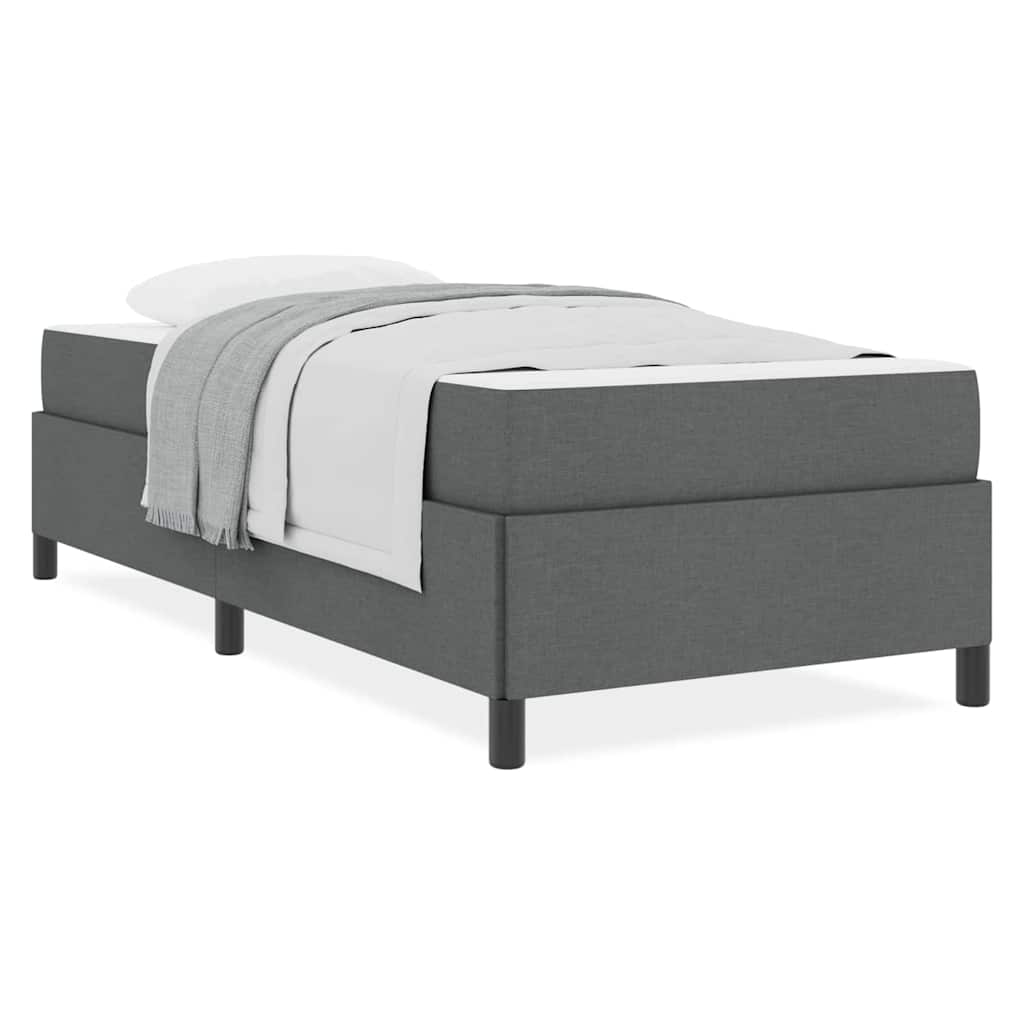 Boxspring bed Donkergrijs, Zwart 100 x 200 cm