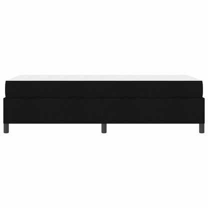 Boxspring bed Zwart, Zwart 100 x 200 cm Stof, Engineered Hout