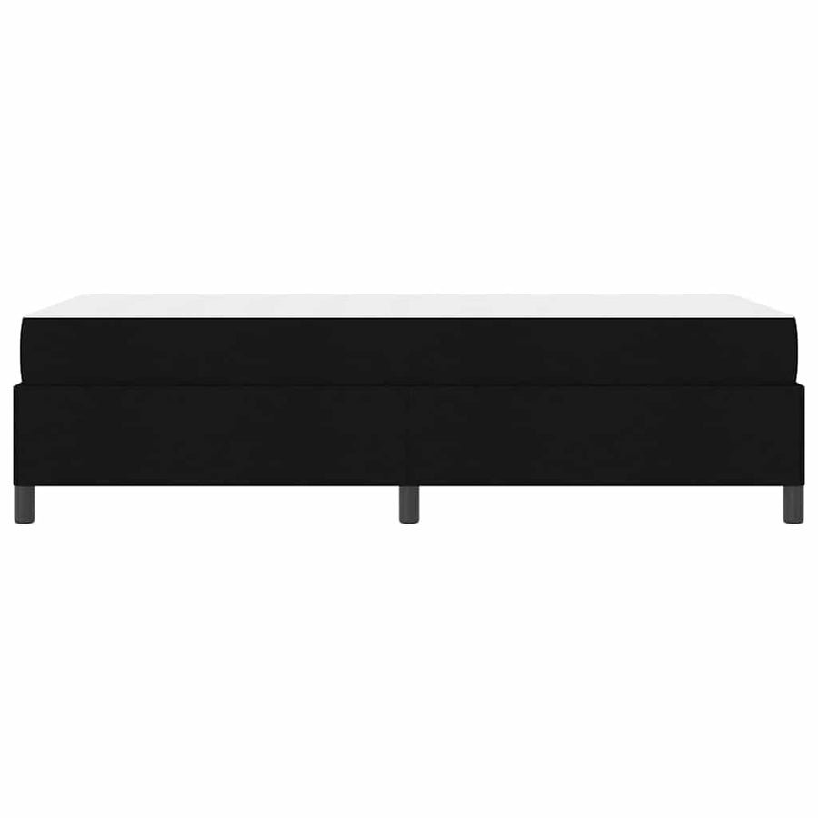 Boxspring bed Zwart, Zwart 100 x 200 cm Stof, Engineered Hout