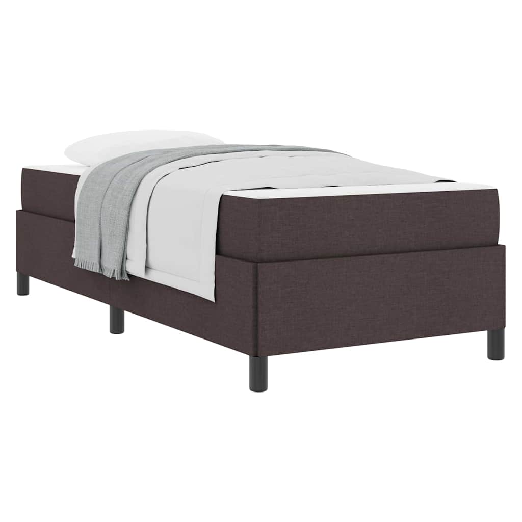 Boxspring bed Bruin 100 x 200 cm Stof, Engineered Hout