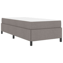 Boxspring bed Taupe, Zwart 100 x 200 cm Stof, Engineered Hout