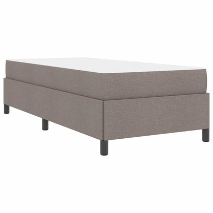Boxspring bed Taupe, Zwart 100 x 200 cm Stof, Engineered Hout