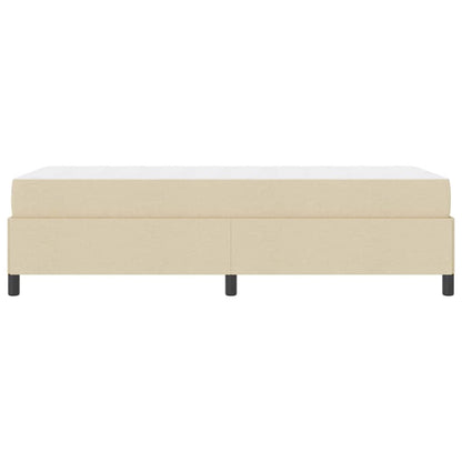 Boxspring bed Crème, Zwart 100 x 200 cm Stof, Engineered Hout