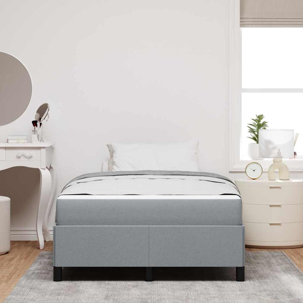 Boxspring bed Lichtgrijs, Zwart 120 x 190 cm