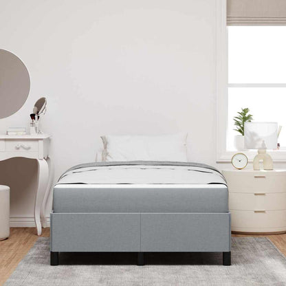 Boxspring bed Lichtgrijs, Zwart 120 x 190 cm