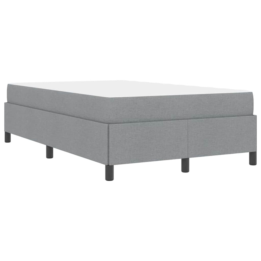 Boxspring bed Lichtgrijs, Zwart 120 x 190 cm