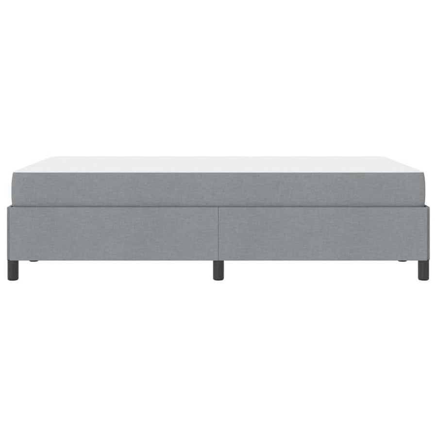 Boxspring bed Lichtgrijs, Zwart 120 x 190 cm
