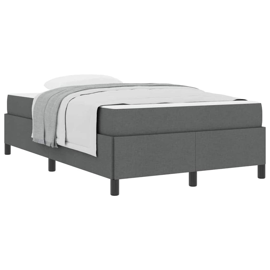 Boxspring bed Donkergrijs, Zwart 120 x 190 cm