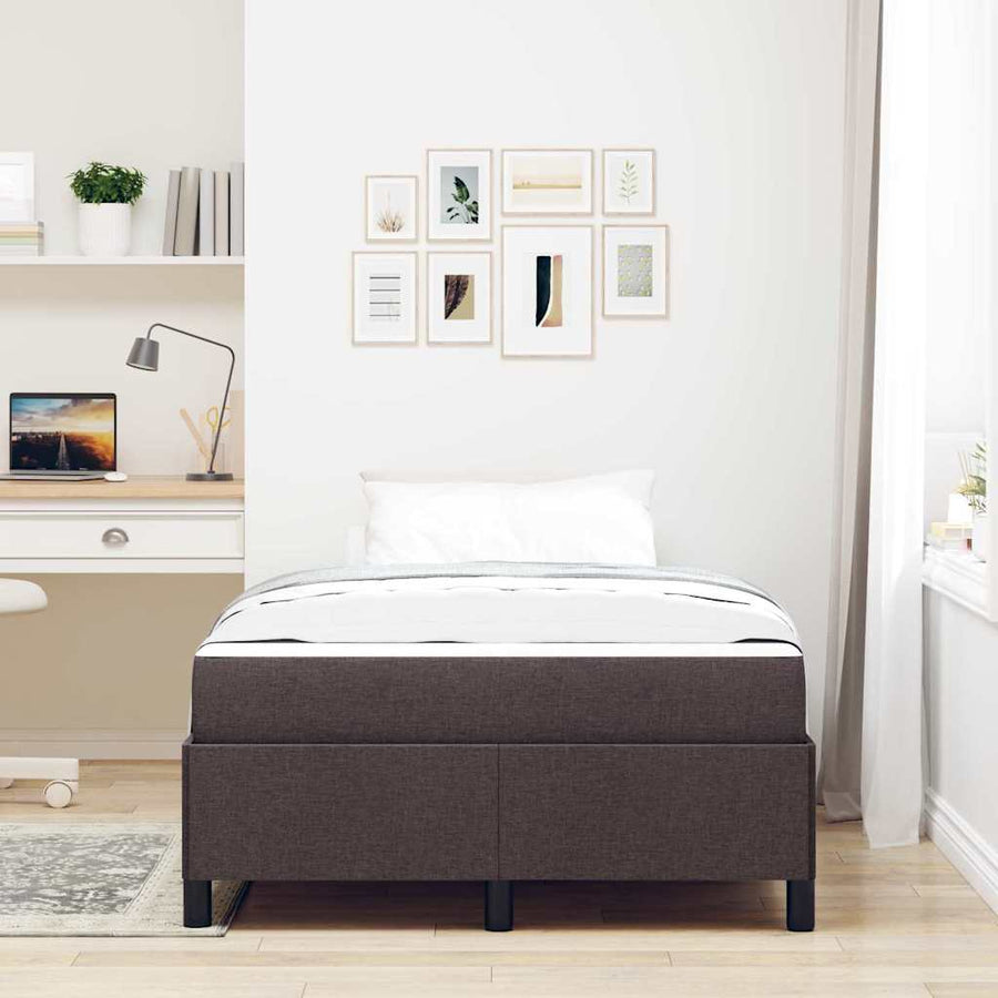 Boxspring bed Bruin 120 x 190 cm Stof, Engineered Hout