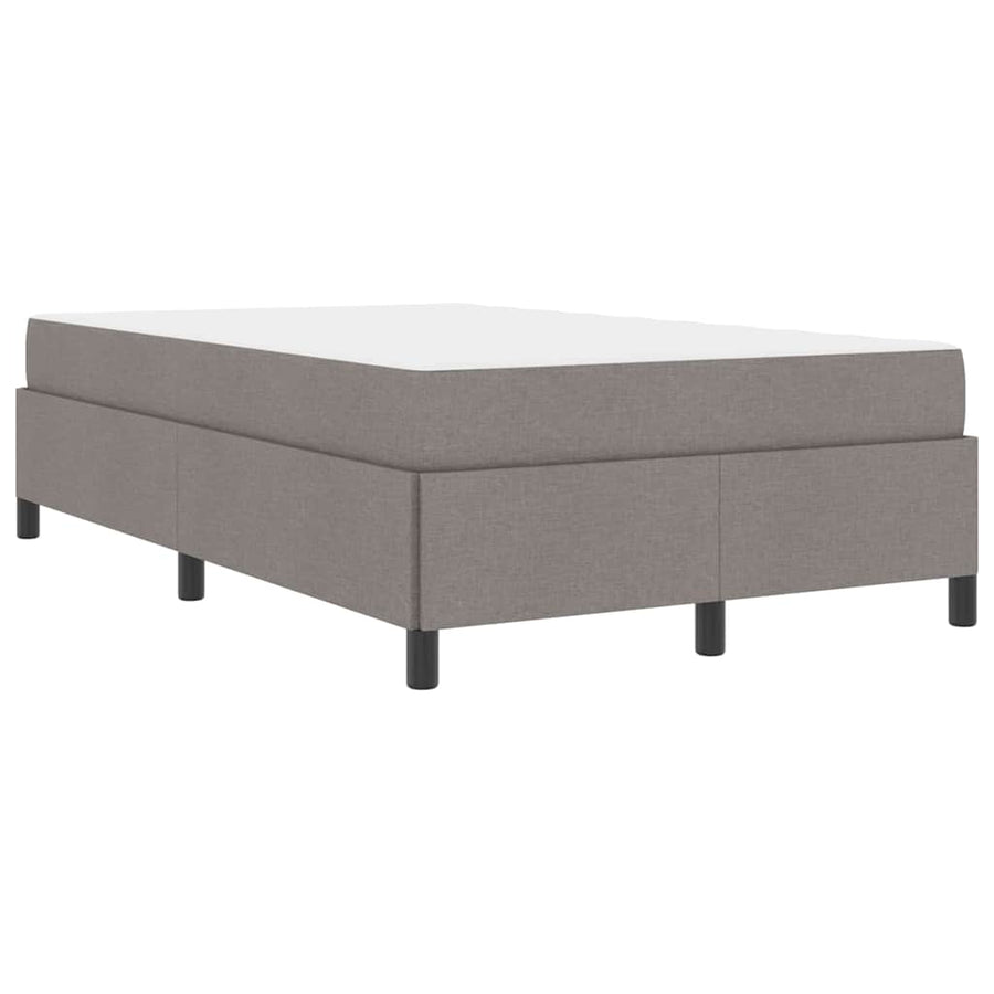 Boxspring bed Taupe, Zwart 120 x 190 cm Stof, Engineered Hout