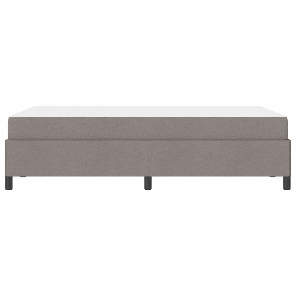 Boxspring bed Taupe, Zwart 120 x 190 cm Stof, Engineered Hout