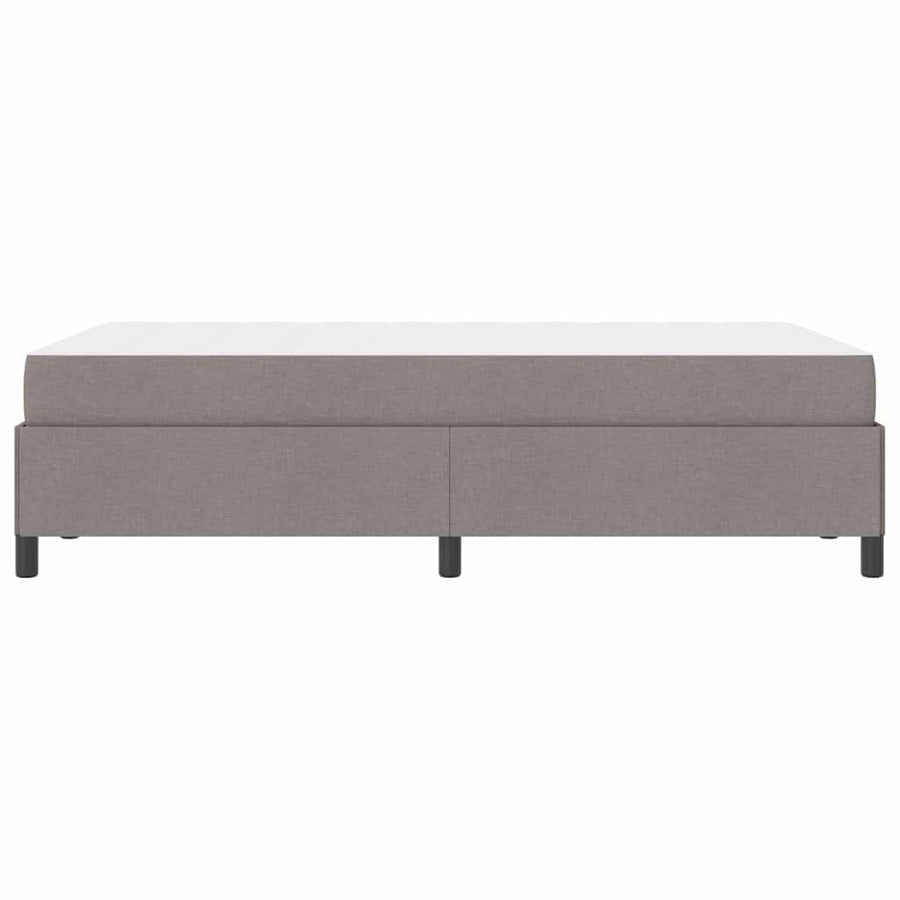 Boxspring bed Taupe, Zwart 120 x 190 cm Stof, Engineered Hout