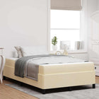Boxspringbed 120x190 cm crème stof