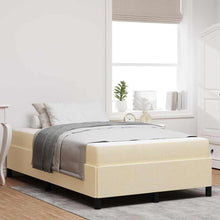 Boxspring bed Crème en Zwart 120 x 190 cm