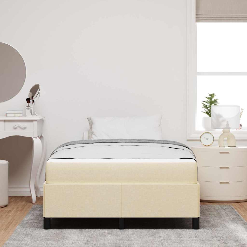 Boxspring bed Crème en Zwart 120 x 190 cm