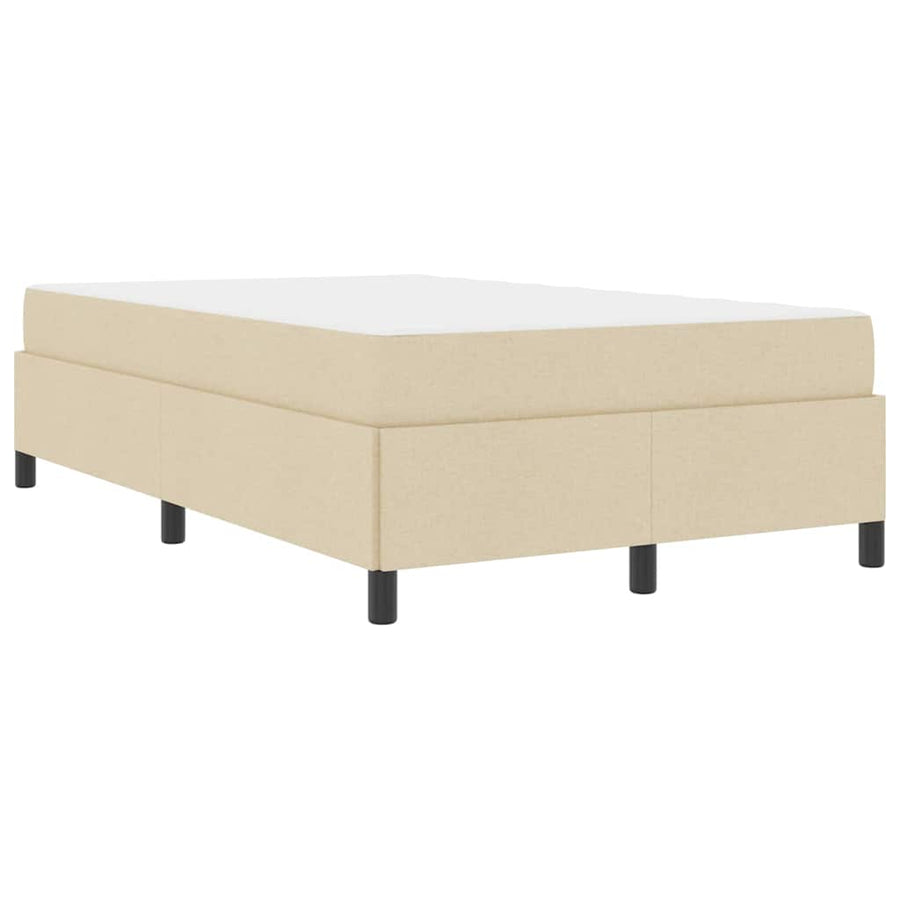 Boxspring bed Crème en Zwart 120 x 190 cm