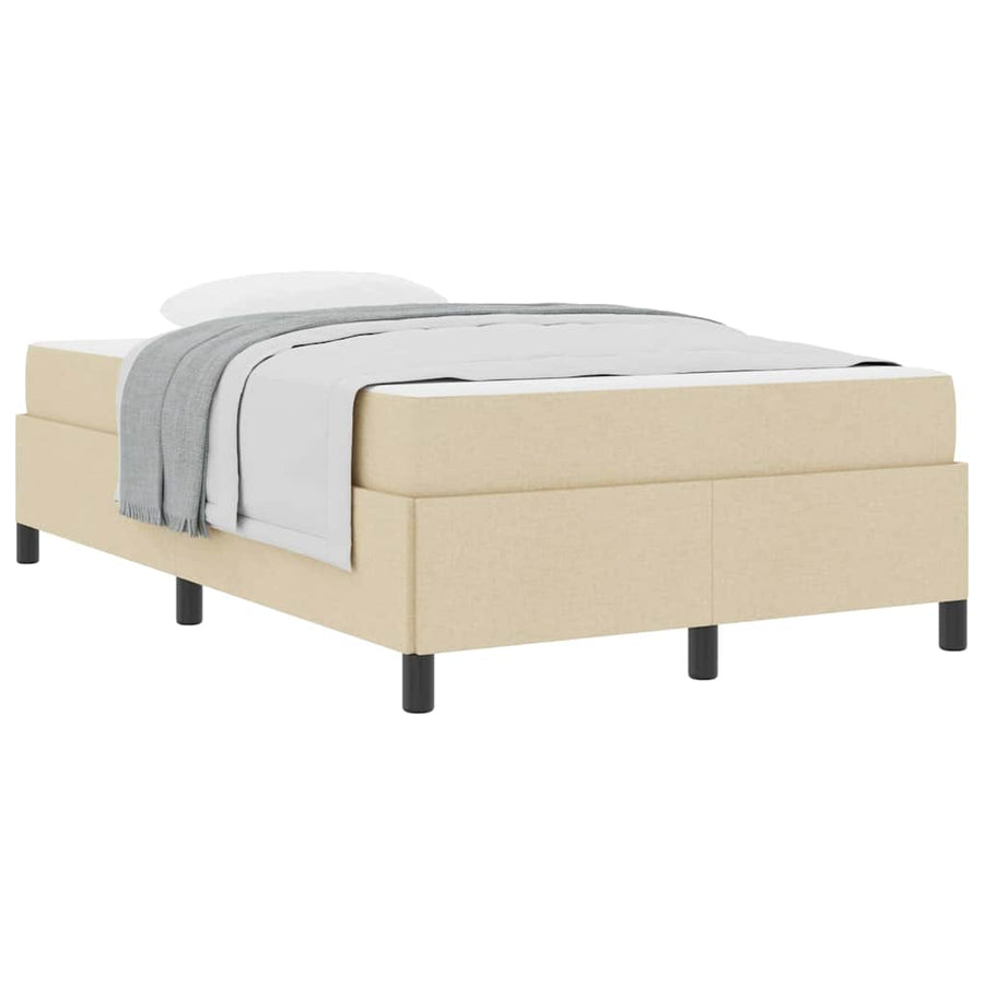 Boxspring bed Crème en Zwart 120 x 190 cm