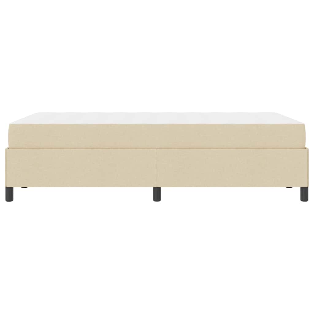 Boxspring bed Crème en Zwart 120 x 190 cm