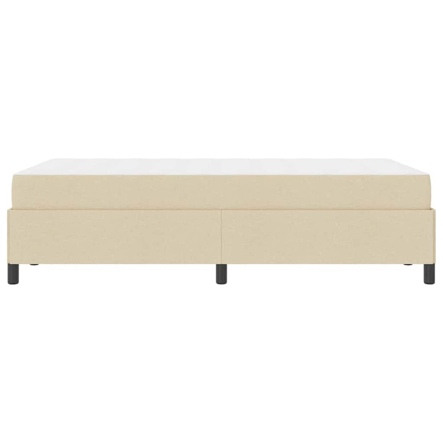 Boxspring bed Crème en Zwart 120 x 190 cm