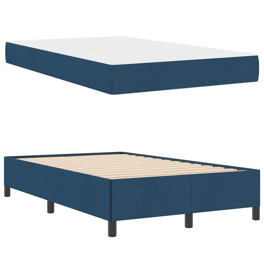 Boxspring bed Lichtgrijs, Zwart 120 x 190 cm