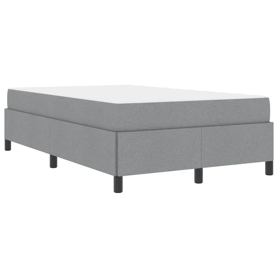 Boxspring bed Lichtgrijs, Zwart 120 x 200 cm