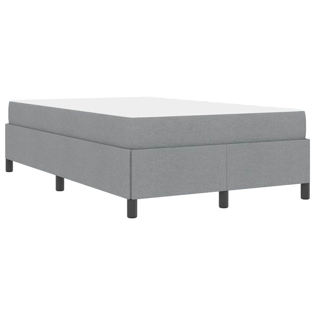 Boxspring bed Lichtgrijs, Zwart 120 x 200 cm