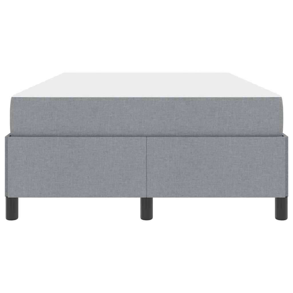 Boxspring bed Lichtgrijs, Zwart 120 x 200 cm