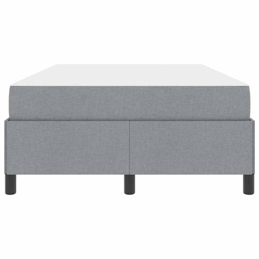 Boxspring bed Lichtgrijs, Zwart 120 x 200 cm