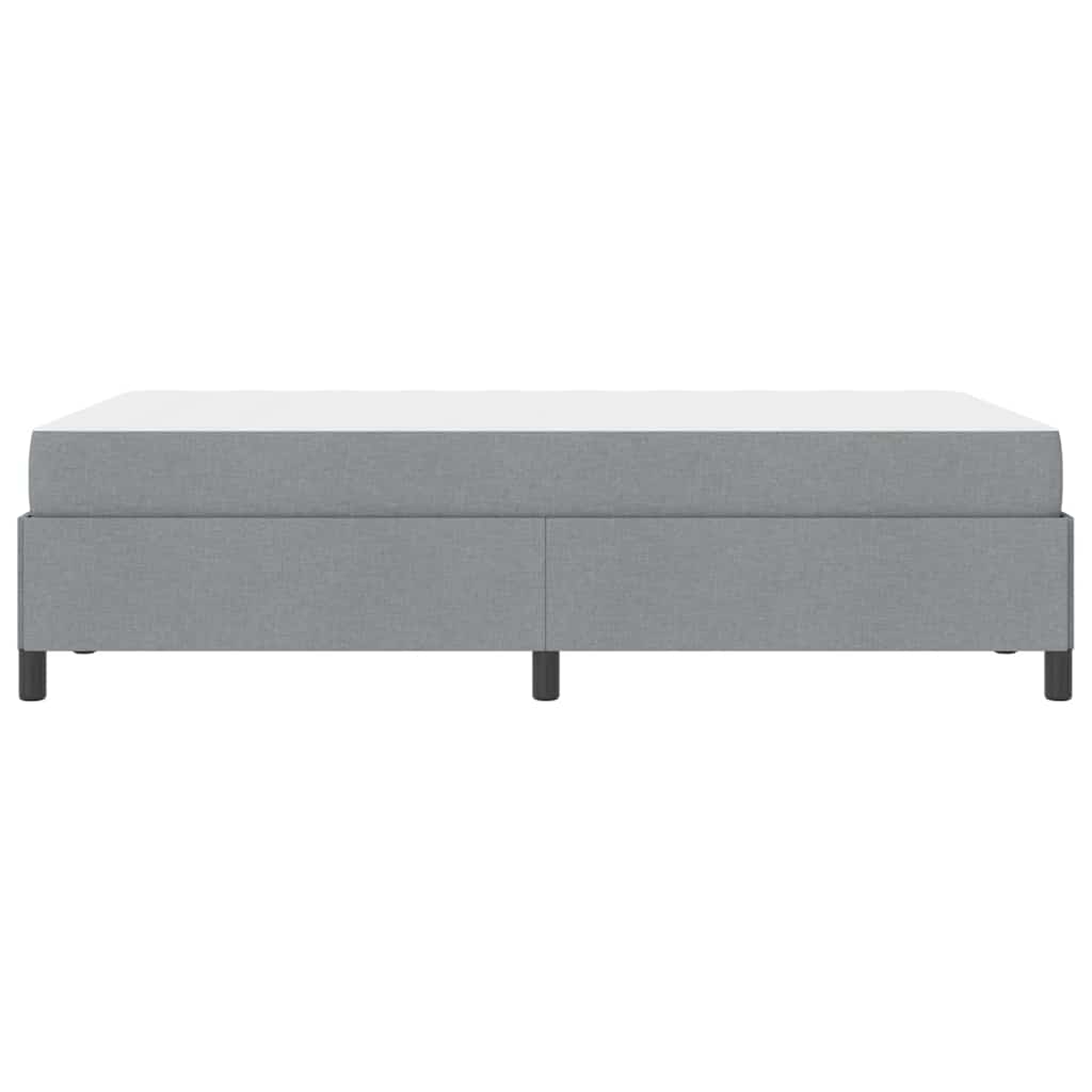 Boxspring bed Lichtgrijs, Zwart 120 x 200 cm
