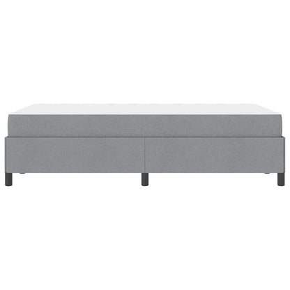 Boxspring bed Lichtgrijs, Zwart 120 x 200 cm