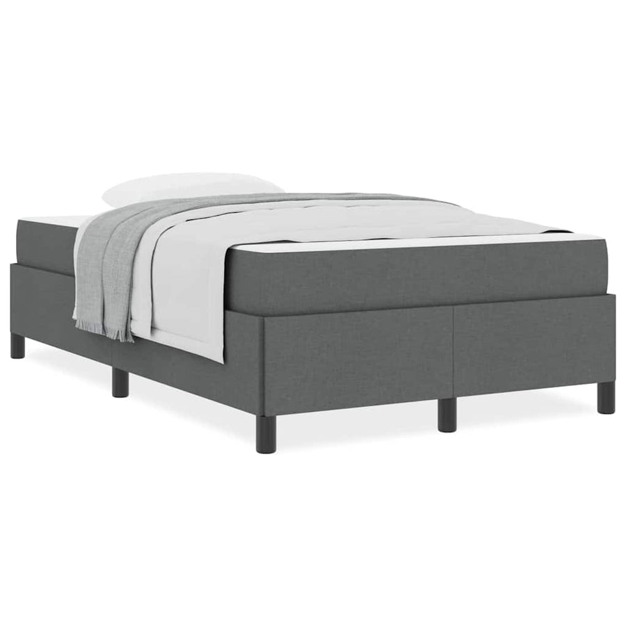 Boxspring bed Donkergrijs, Zwart 120 x 200 cm