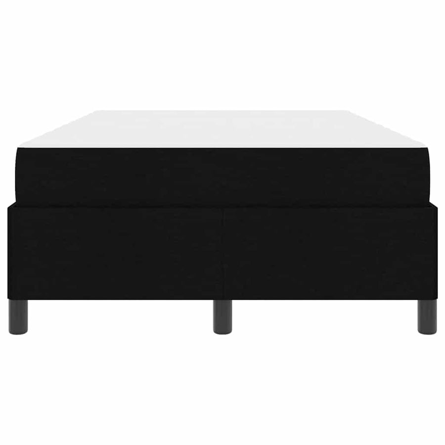 Boxspring bed Zwart, Zwart 120 x 200 cm Stof, Engineered Hout