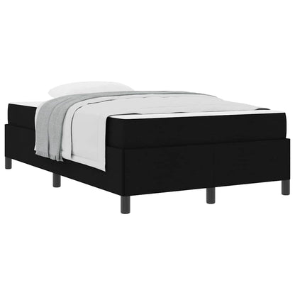 Boxspring bed Zwart, Zwart 120 x 200 cm Stof, Engineered Hout