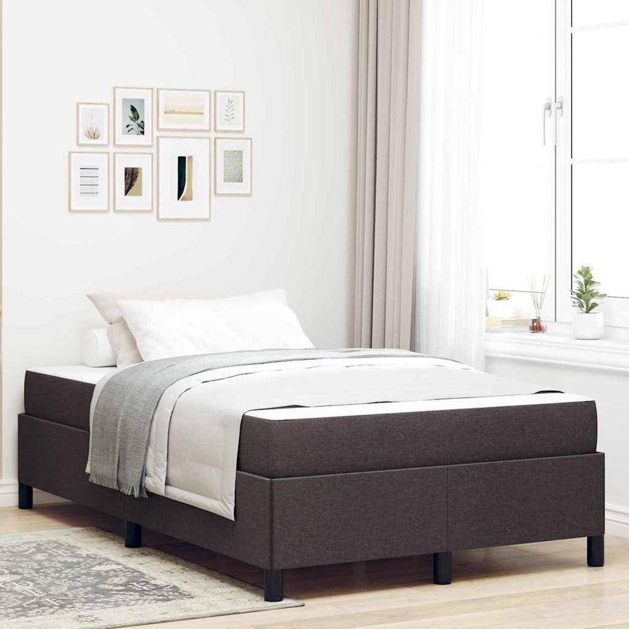 Boxspring bed Bruin 120 x 200 cm Stof, Engineered Hout