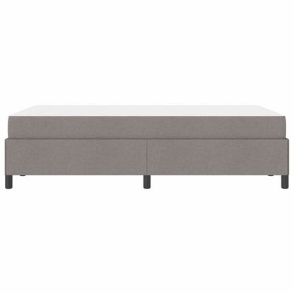 Boxspring bed Taupe, Zwart 120 x 200 cm Stof, Engineered Hout