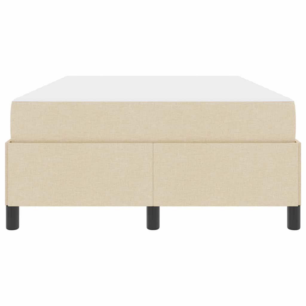 Boxspring bed Crème, Zwart 120 x 200 cm Stof, Engineered Hout