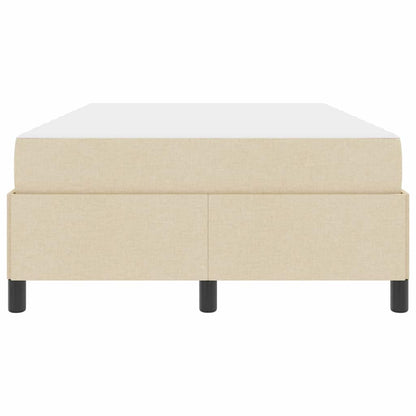 Boxspring bed Crème, Zwart 120 x 200 cm Stof, Engineered Hout